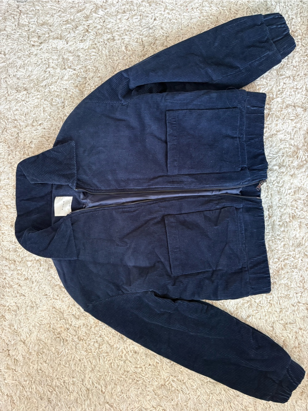 Elodie Navy Corduroy Jacket